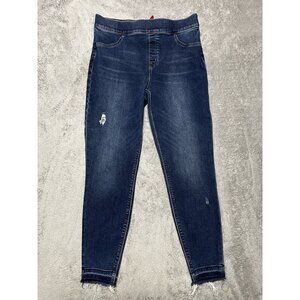 Spanx Jeggings Women's XL Distressed Look Back Pockets, Legs and Anklets
